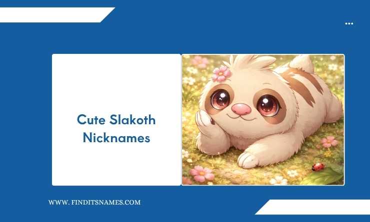 Cute Slakoth Nicknames