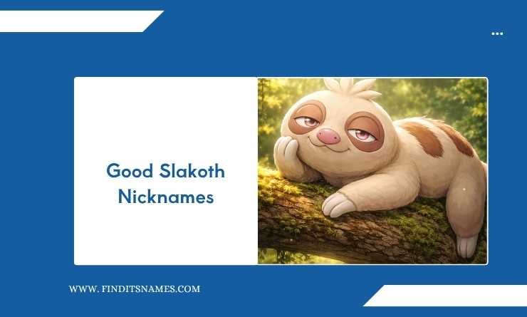 Good Slakoth Nicknames