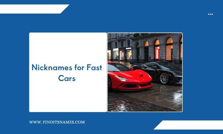 Nicknames for Fast Cars