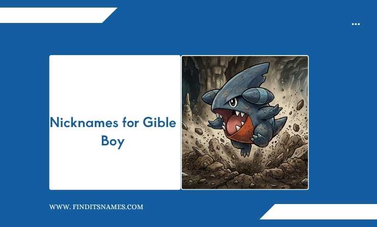 Nicknames for Gible Boy