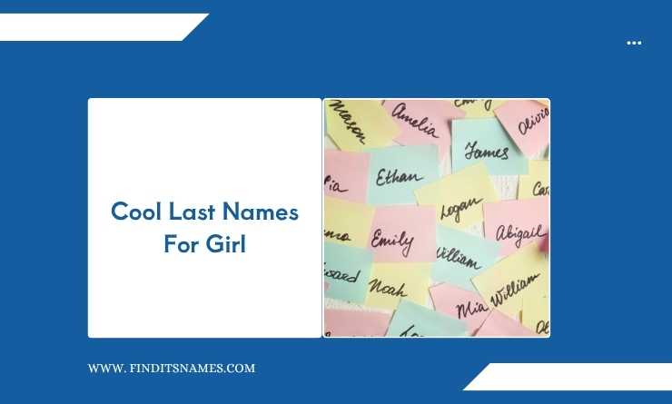 Cool Last Names For Girl