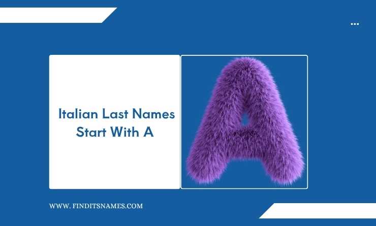 Italian Last Names Start With A 