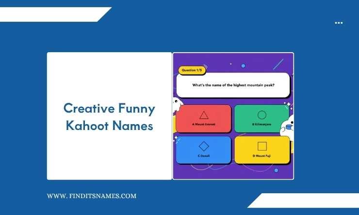 Creative Funny Kahoot Names